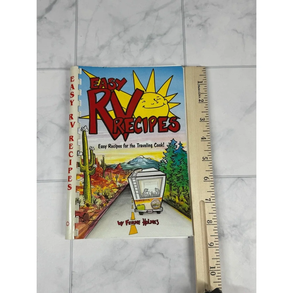 Easy RV Recipes Cookbook Ferne Holmes Traveling Cook Spiral Bound 2006 Camping